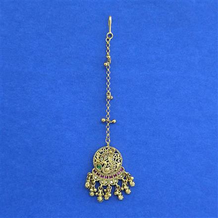 Antique Classic Tikka With Matte Gold Plating
