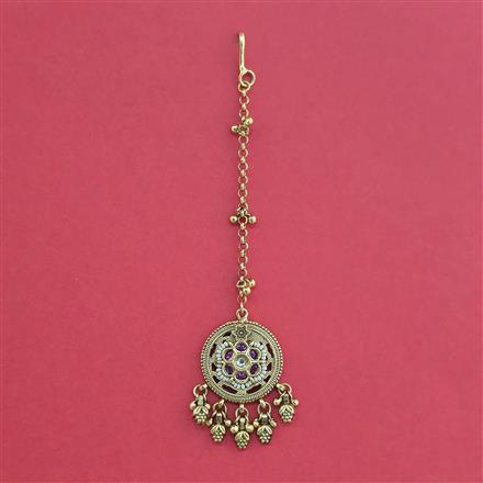 Antique Pearl Tikka With Gold Plating