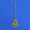 Antique Heritage Maang Tikka With Matte Gold Plating