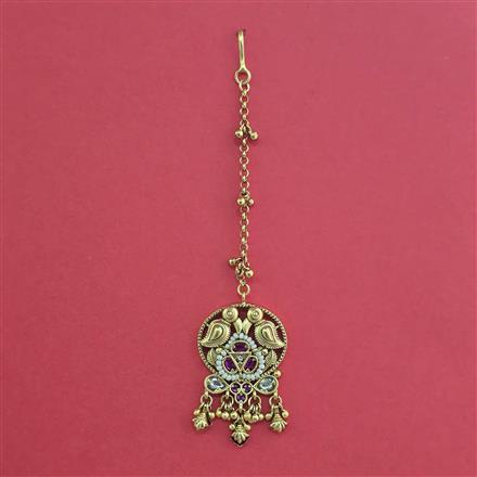 Antique Pearl Tikka With Gold Plating