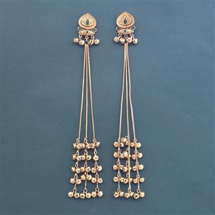 Antique Long Earring With Gold Plating