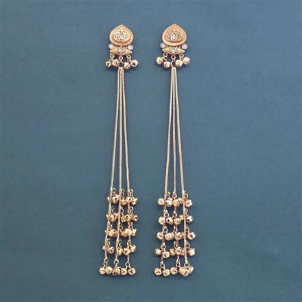 Antique Long Earring With Gold Plating