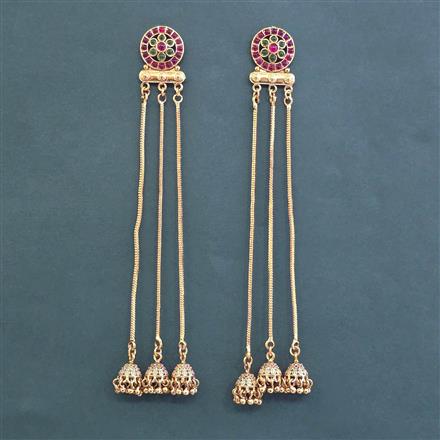 Antique Long Earring With Gold Plating