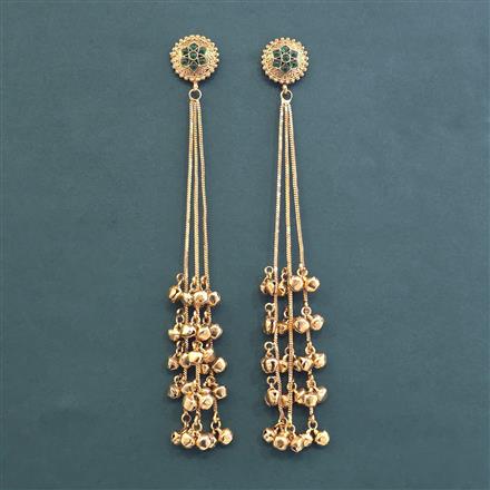 Antique Long Earring With Gold Plating