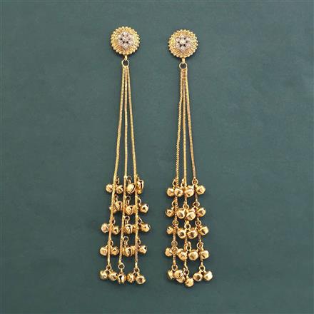 Antique Long Earring With Gold Plating