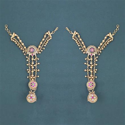 Antique Pearl Hath Pan With Matte Gold Plated