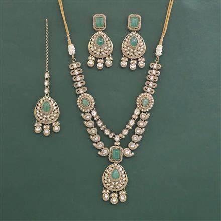 Antique Classic Necklace With Mehndi Plated