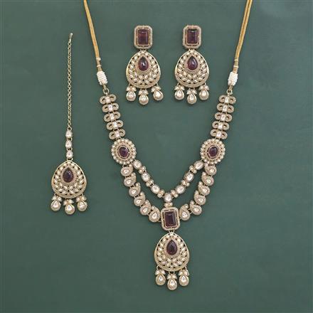 Antique Classic Necklace With Mehndi Plated
