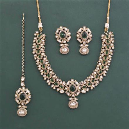 Antique Classic Necklace With Mehndi Plated