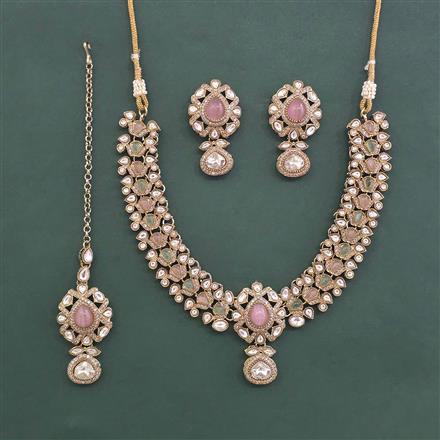 Antique Classic Necklace With Mehndi Plated