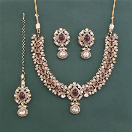 Antique Classic Necklace With Mehndi Plated