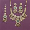 Antique Heritage Necklace Set Set With Matte Gold Plating