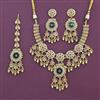 Antique Heritage Necklace Set Set With Matte Gold Plating