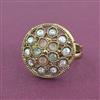 Antique Adjustable Ring With Mehndi Plating