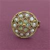 Antique Adjustable Ring With Mehndi Plating