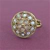 Antique Adjustable Ring With Mehndi Plating