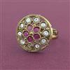 Antique Adjustable Ring With Mehndi Plating
