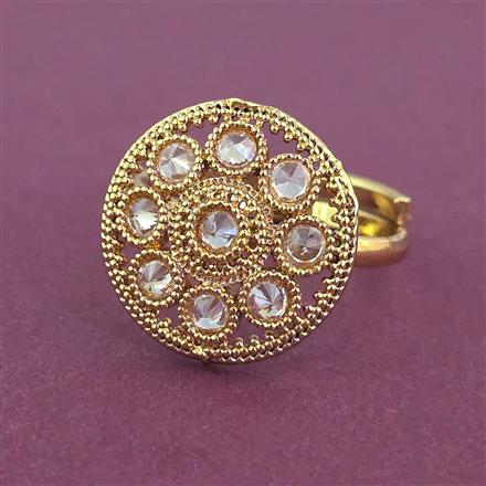 Antique Adjustable Ring With Gold Plating