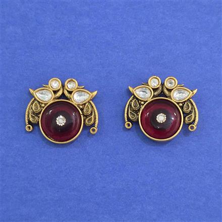 Antique Classic Earring With Matte Gold Plating