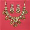 Antique Heritage Necklace Set Set With Matte Gold Plating