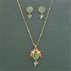 Antique Classic Pendant Set With Matte Gold Plated