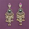 Antique Heritage Earring With Matte Gold Plating