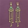 Antique Heritage Earring With Matte Gold Plating