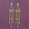 Antique Heritage Earring With Matte Gold Plating