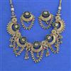 Antique Heritage Necklace Set Set With Matte Gold Plating