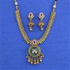 Antique Heritage Necklace Set Set With Matte Gold Plating