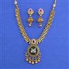 Antique Heritage Necklace Set Set With Matte Gold Plating