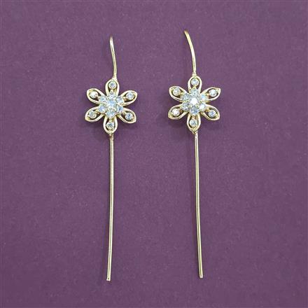 Antique Classic Earring With Matte Gold Plating