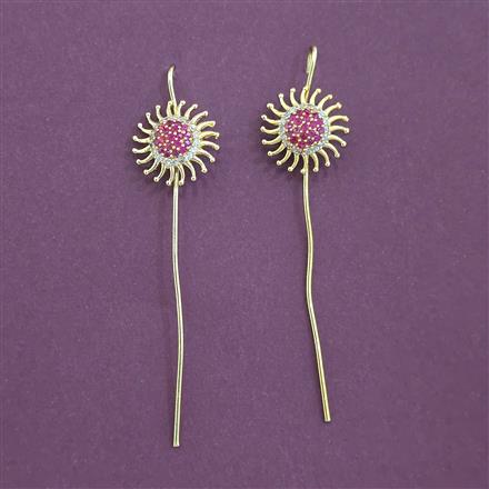 Antique Classic Earring With Matte Gold Plating