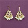 Antique Moti Earring With Matte Gold Plating