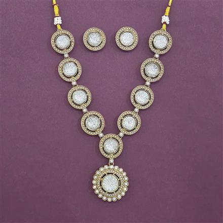 Antique Classic Necklace Set With Mehndi Plating