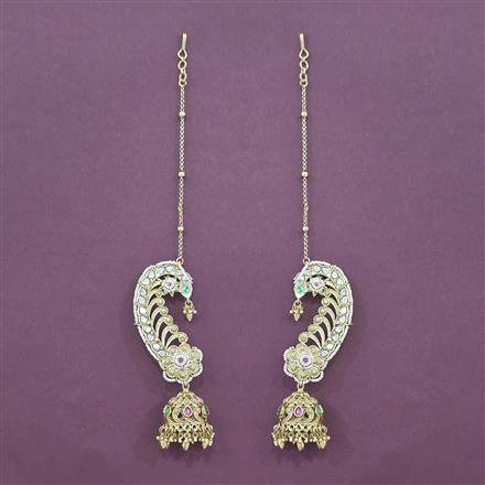 Antique Earcuff With Matte Gold Plating