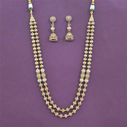 Antique Classic Mala Necklace With Gold Plating
