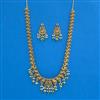 Antique South Indian Necklace Set With Matte Gold Plating