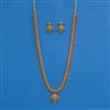 Antique South Indian Necklace Set With Matte Gold Plating