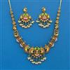 Antique Temple Necklace With Matte Gold Plating