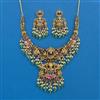Antique South Indian Necklace With Matte Gold Plating