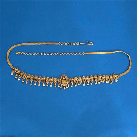 Antique South Indian Belt With Matte Gold Plating