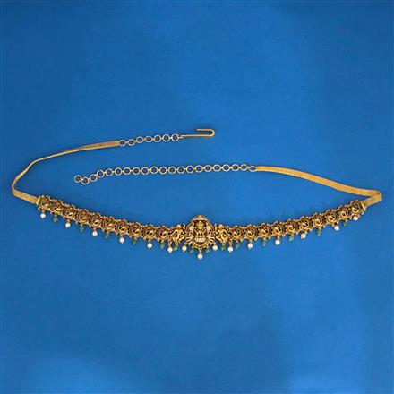 Antique South Indian Belt With Matte Gold Plating