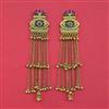 Antique Heritage Earring With Matte Gold Plating