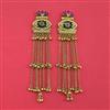 Antique Heritage Earring With Matte Gold Plating