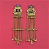 Antique Heritage Earring With Matte Gold Plating