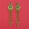 Antique Heritage Earring With Matte Gold Plating