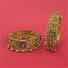 Antique Heritage Bangles With Matte Gold Plating