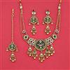 Antique Heritage Necklace Set Set With Matte Gold Plating