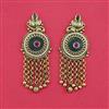 Antique Heritage Earring With Matte Gold Plating